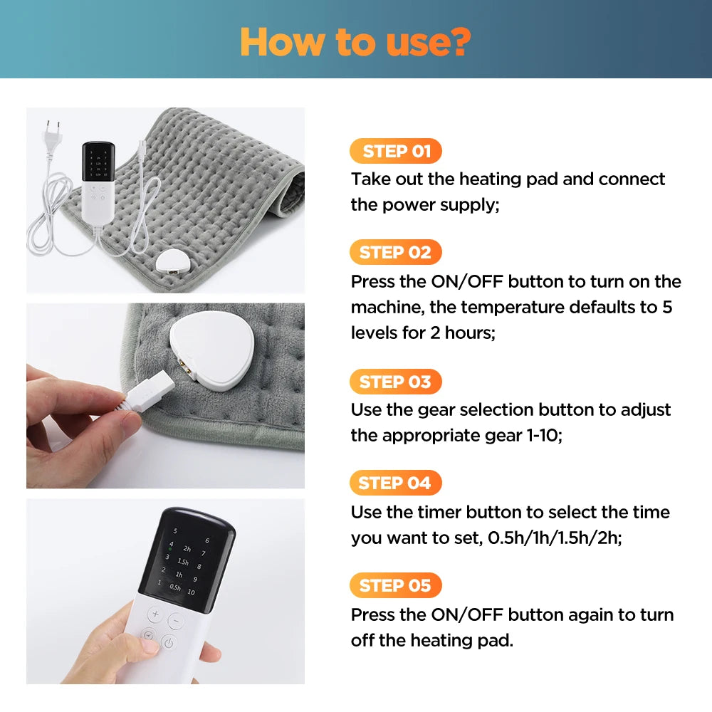 Bed And Sofa Electric Heating Pad For Quick Warmth And Comfort