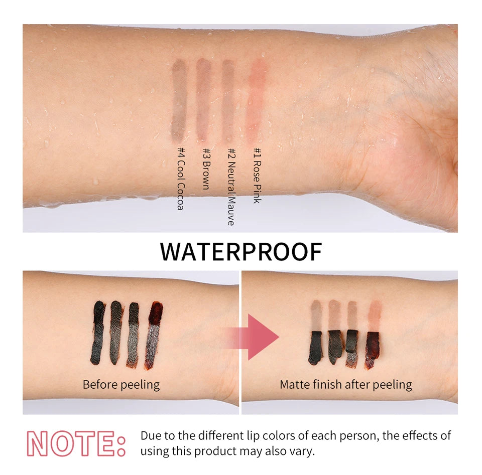 Daily Makeup Peel Off Lip Liner for Long Lasting Smudge Proof Definition