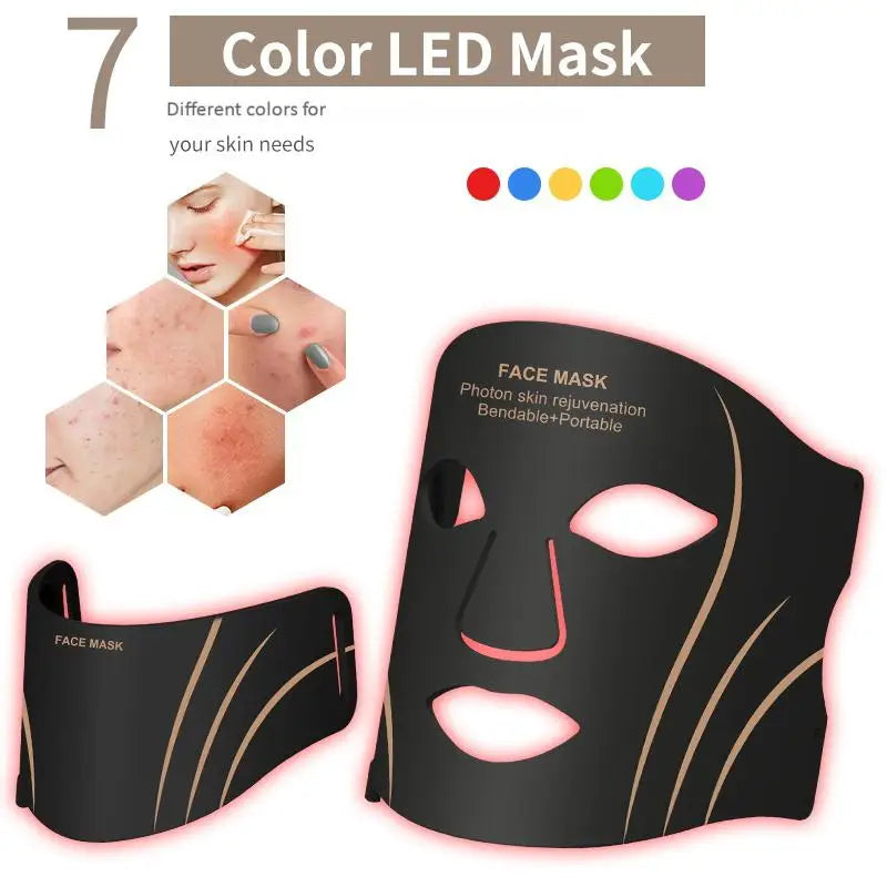 Home Spa Wireless Silicone LED Face Mask for Rejuvenation