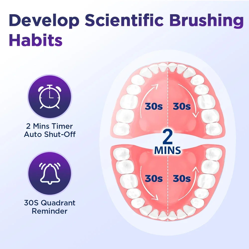 Home Cleaning Rotating Electric Toothbrush for a Brighter Smile - 5
