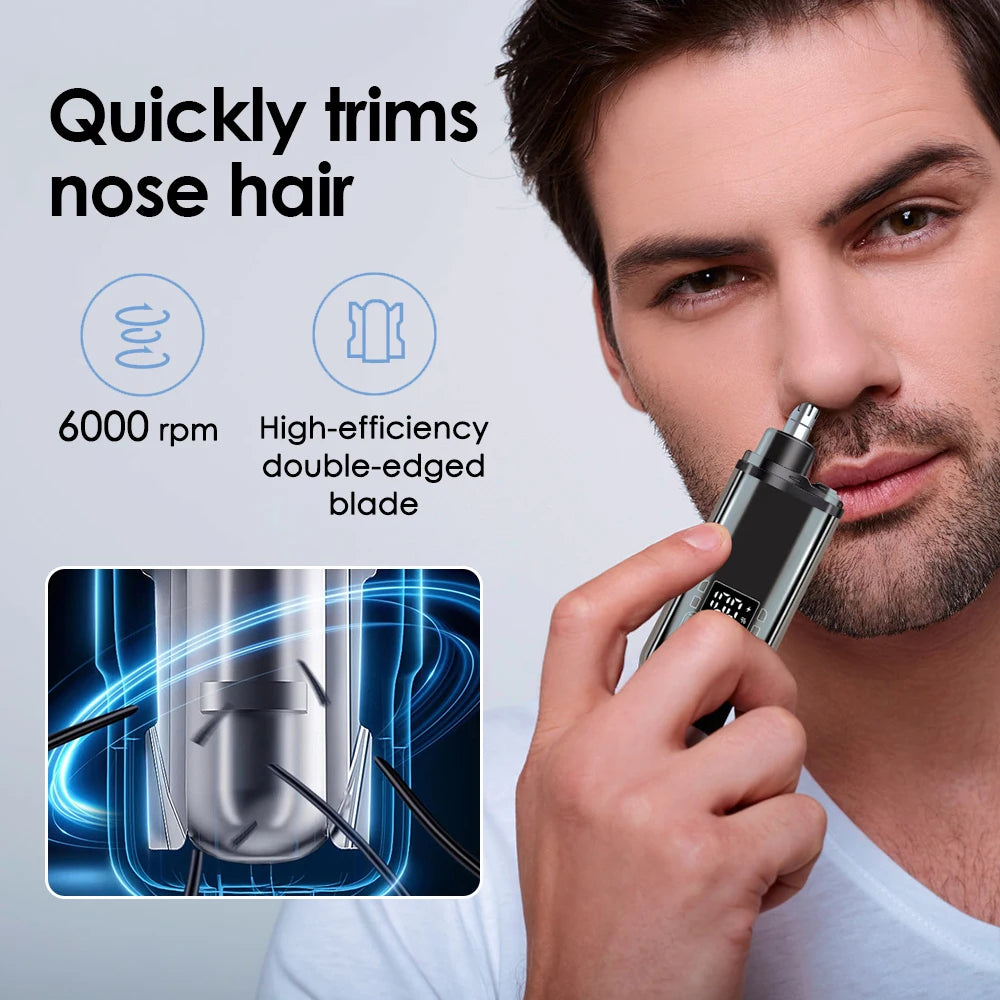 Daily Grooming Electric Nose Hair Trimmer for Painless Personal Care - 9