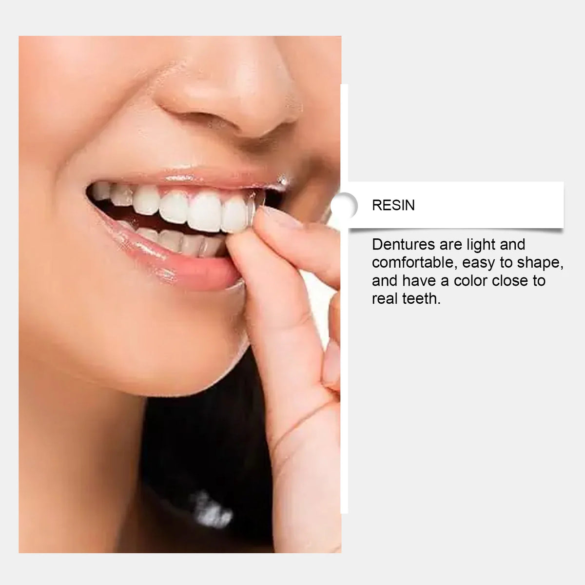 Daily Smile Soft Silicone Denture Kit For Natural Missing Teeth Repair