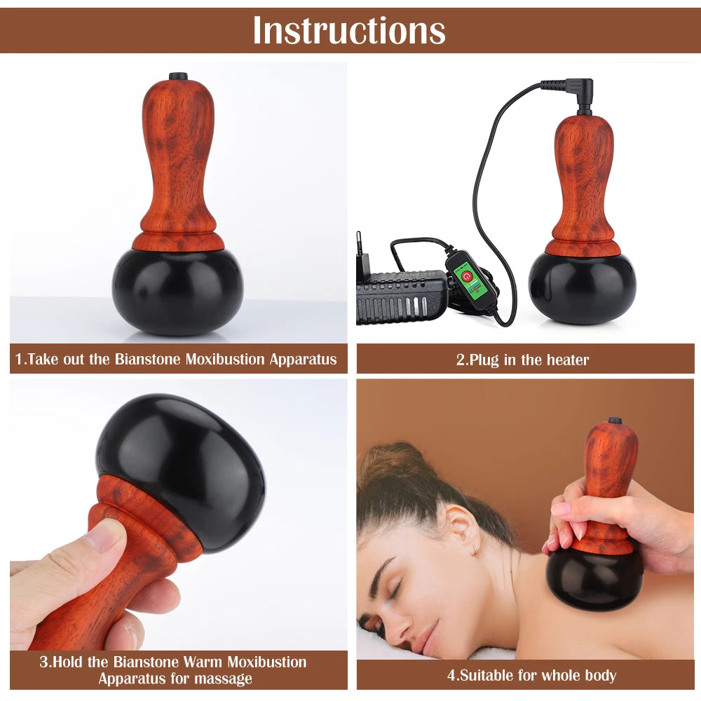 Home spa electric hot stone massager for body relaxation and soothing - 13