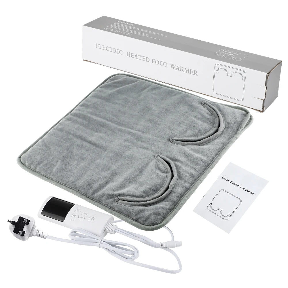 Office Desk Foot Warmer Electric Heating Pad with Nine Heat Settings - 29