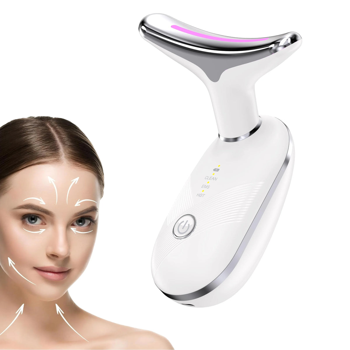 Daily skincare routine Red Light LED Facial Massager for skin tightening