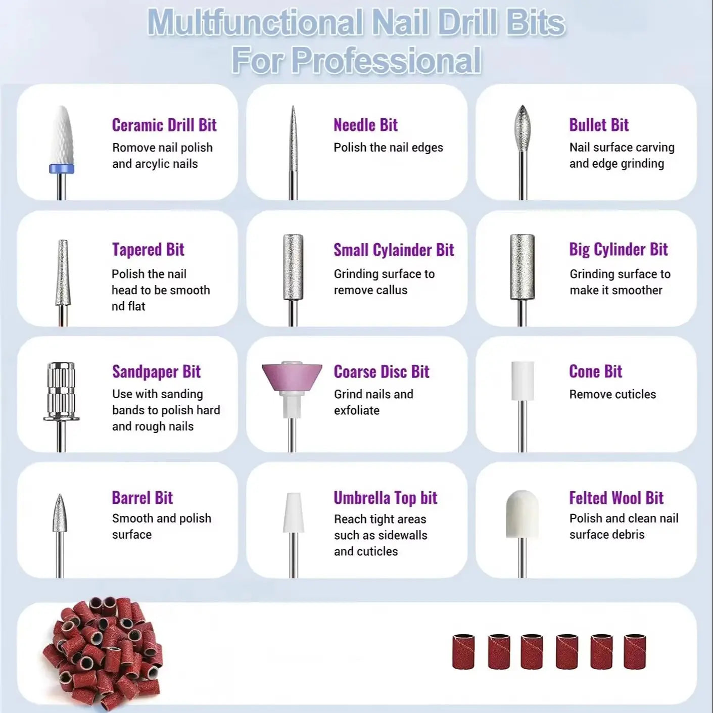 Home Manicure Electric Nail File for Easy Shaping and Polishing - 6