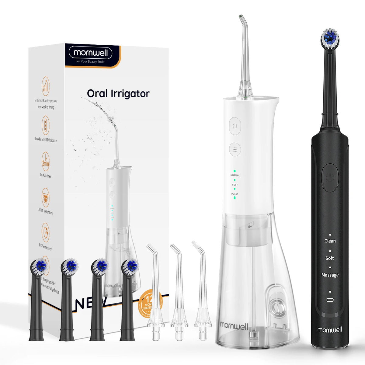 Home Use Power Toothbrush And Water Flosser For Whiter Teeth And Healthier Gums