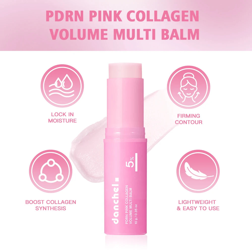 Daily Skin Care Salmon PDRN Pink Peptide Serum and Volume Balm Set - 5