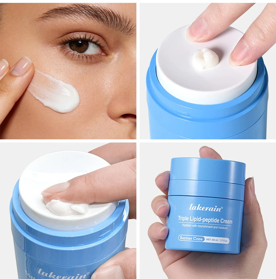 Dry Skin Facial Care Triple Lipid Peptide Cream Deep Hydration Moisturizer - 20