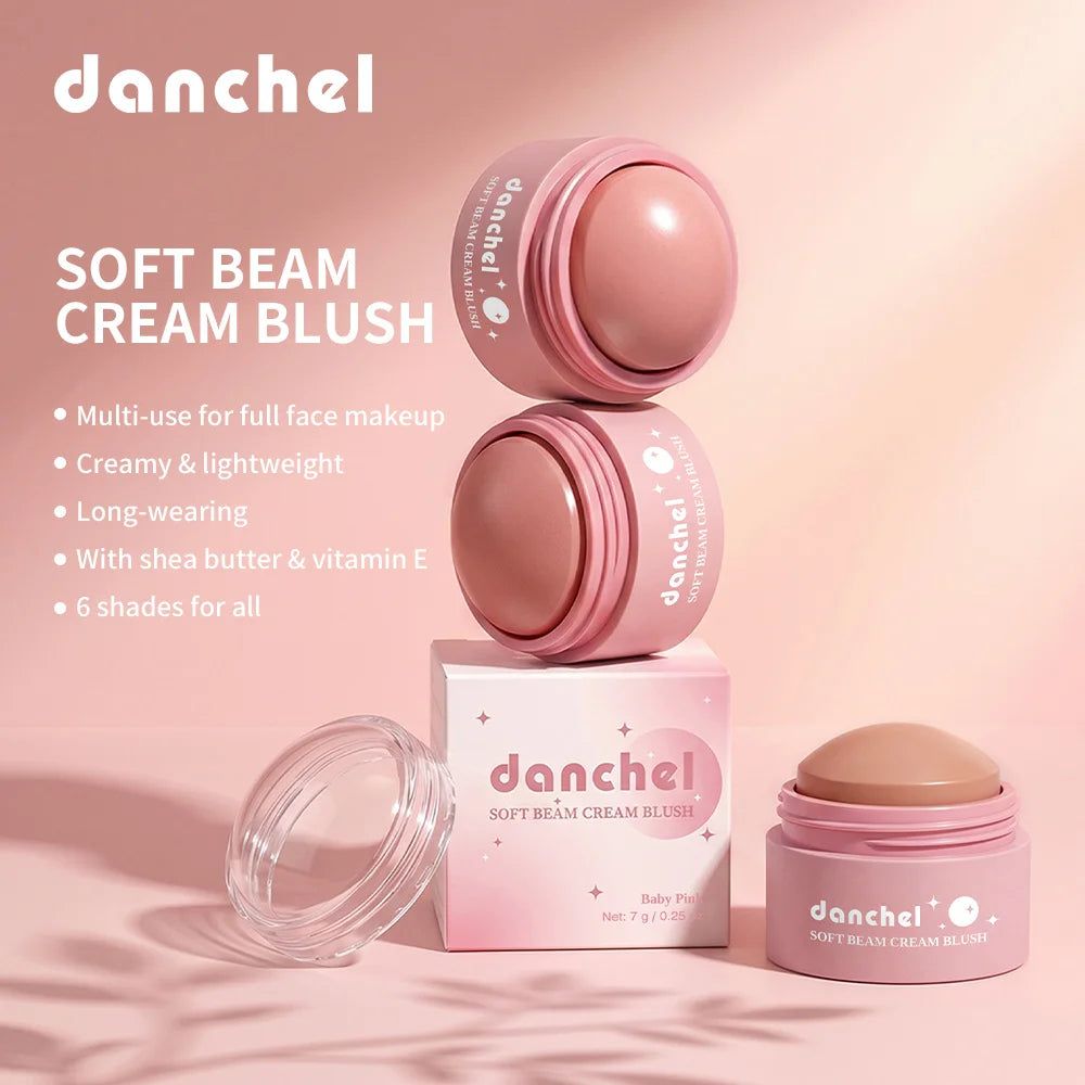 Daily Makeup Soft Cream Blush Long Wearing Multi Use Smooth Texture - 4