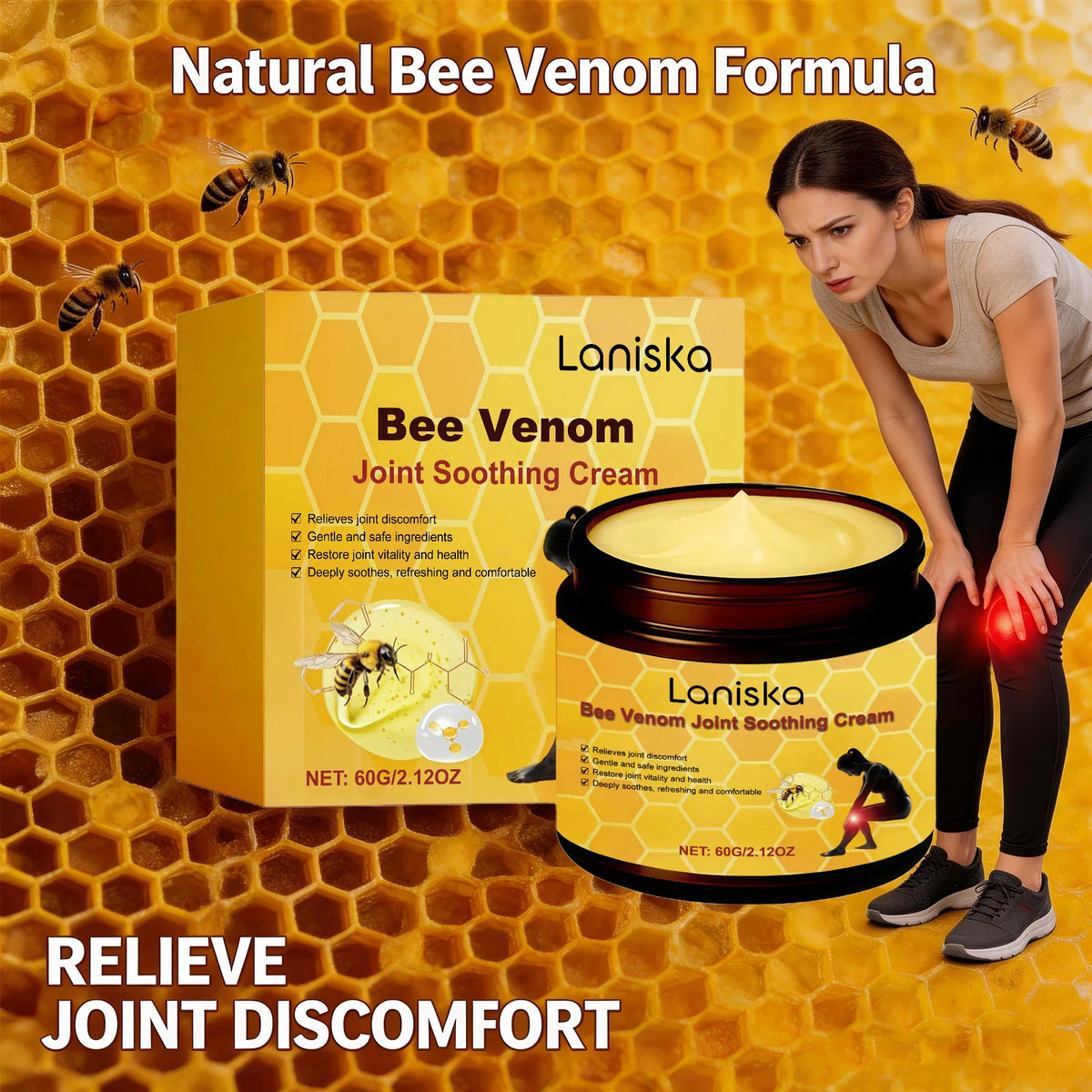 Joint and Muscle Care Bee Venom Soothing Cream for Daily Comfort