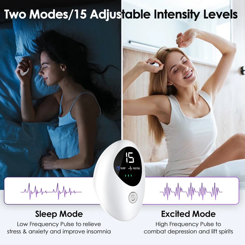 Insomnia Relief Microcurrent Sleep Aid Device for Deep Relaxation