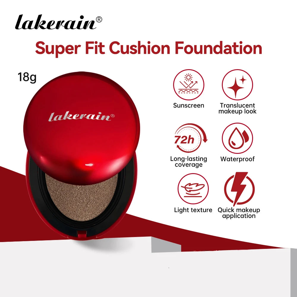 Korean makeup Super Fit Cushion Foundation with waterproof cover. - 3