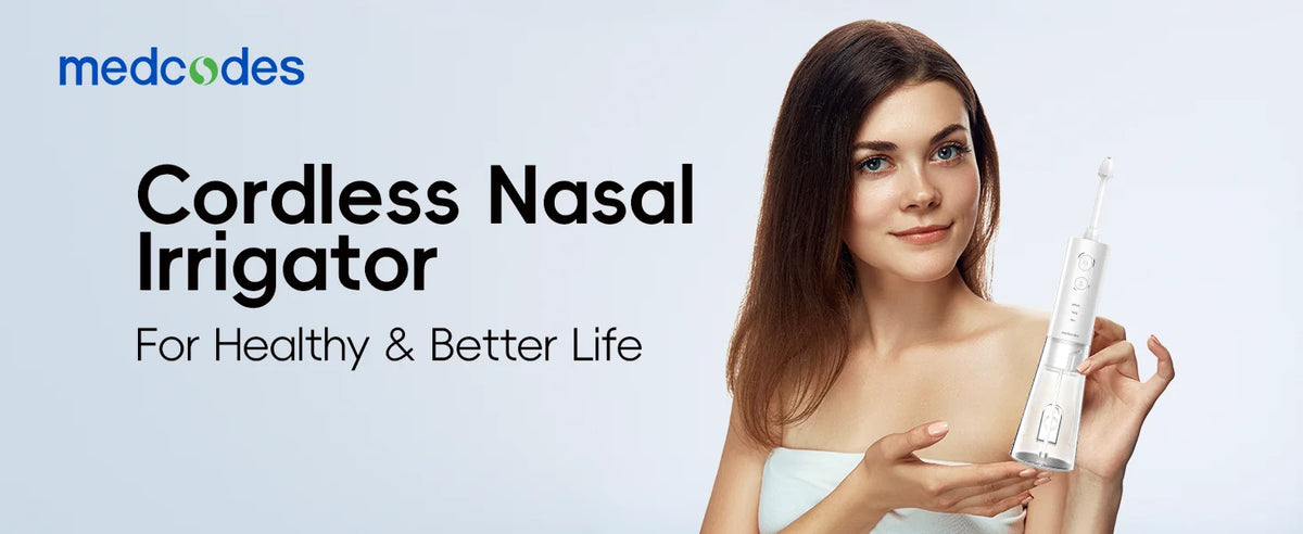 Home and Travel Water and Nasal Irrigator Combo with Head Massager