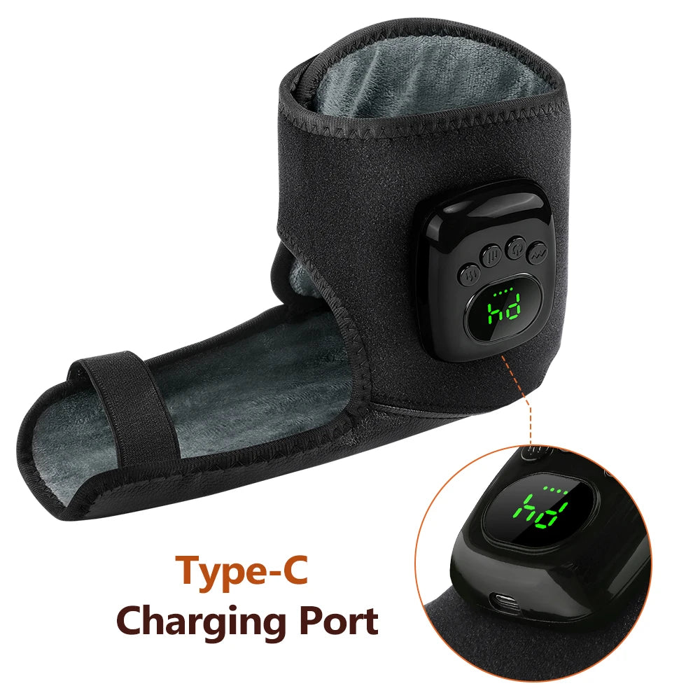 Relaxing at Home Air Compression Ankle Massager with Heat Therapy - 13