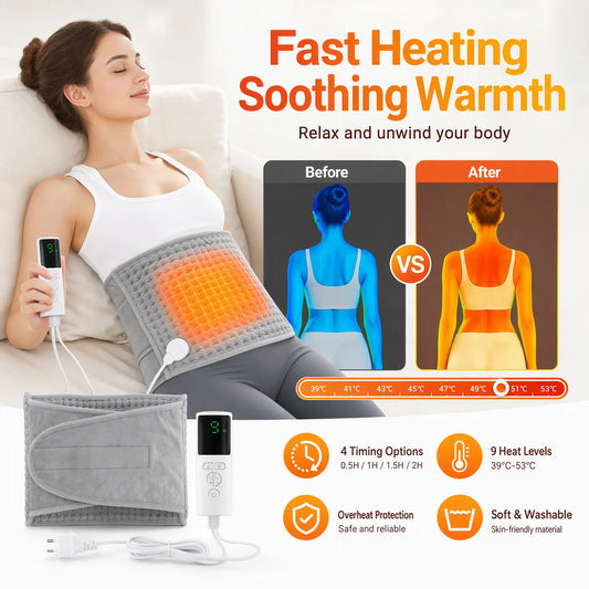 Winter relaxation Electric Heating Pad Belt with soothing warm settings