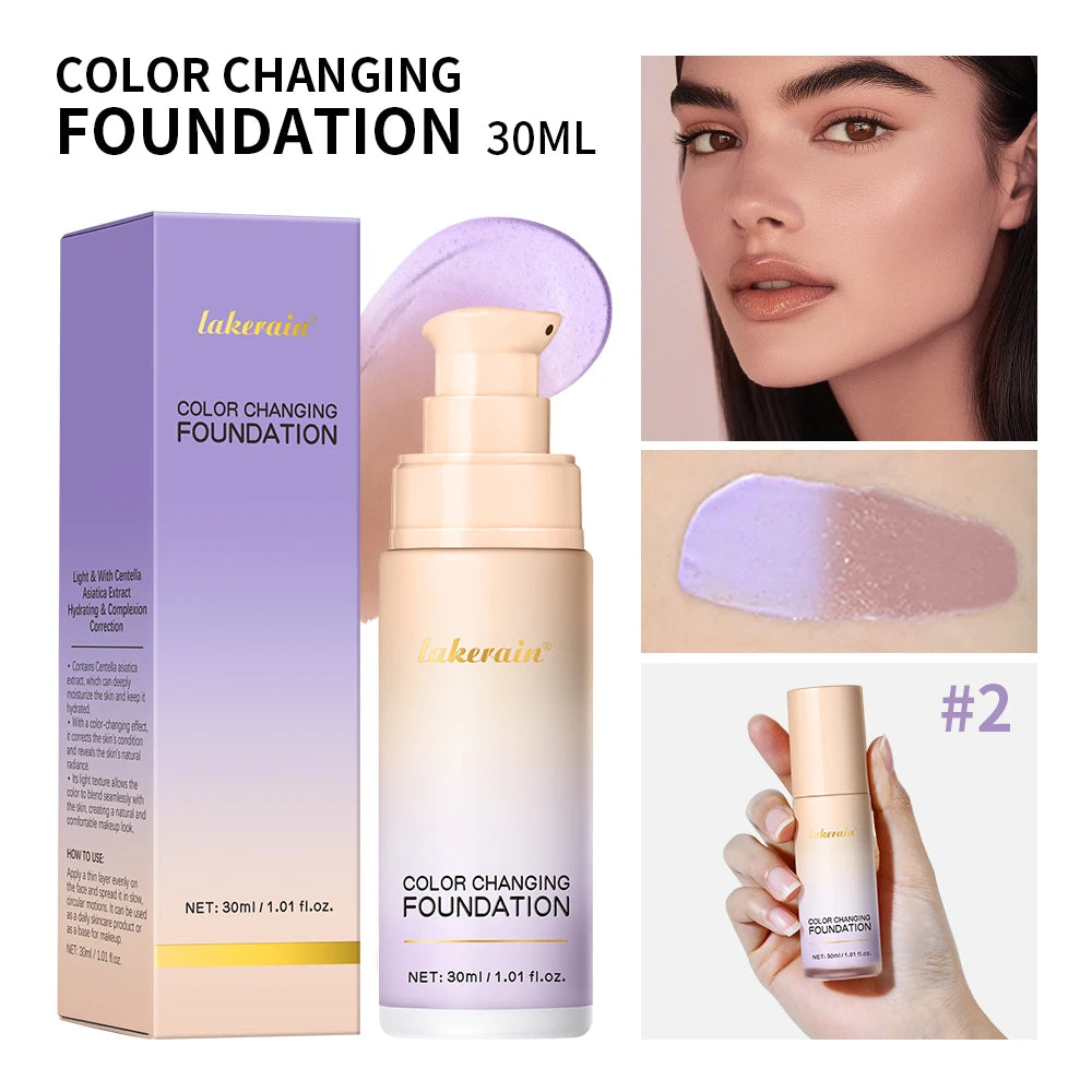 Daily Makeup Routine Color Changing Foundation For Flawless Skin Tone - 21