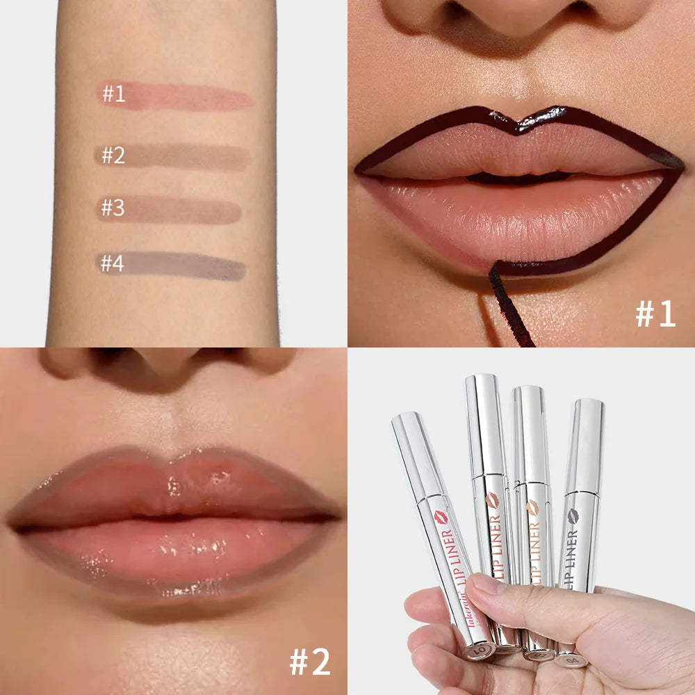 Daily Makeup Peel Off Lip Liner for Long Lasting Smudge Proof Definition