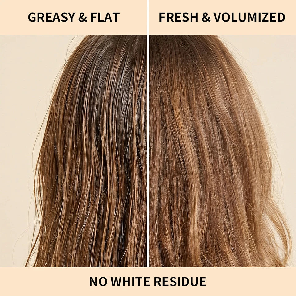 Travel Dry Shampoo Powder for Instant Oil Absorbing and Fresh Hair Volume