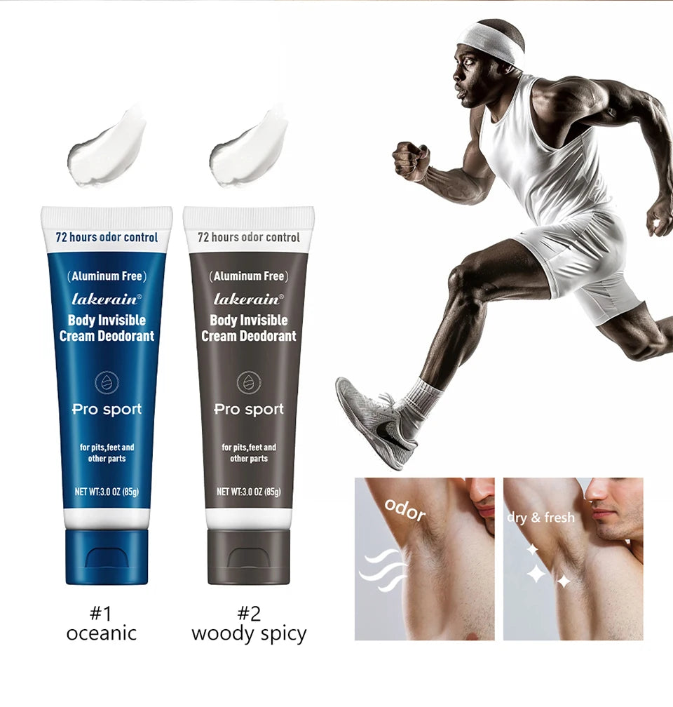 Daily use body deodorant stick with long lasting odor protection control