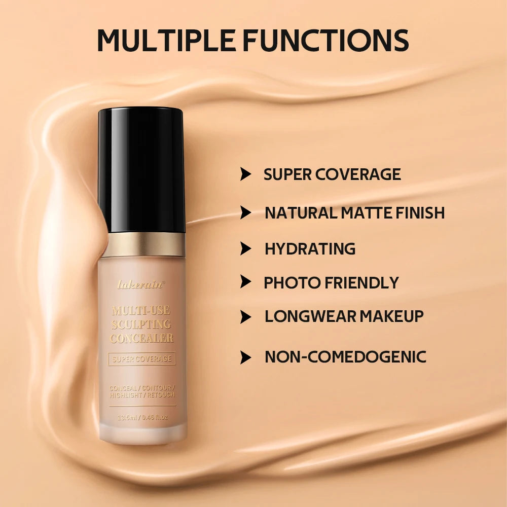 Daily Makeup Routine Waterproof Liquid Concealer for Flawless Coverage
