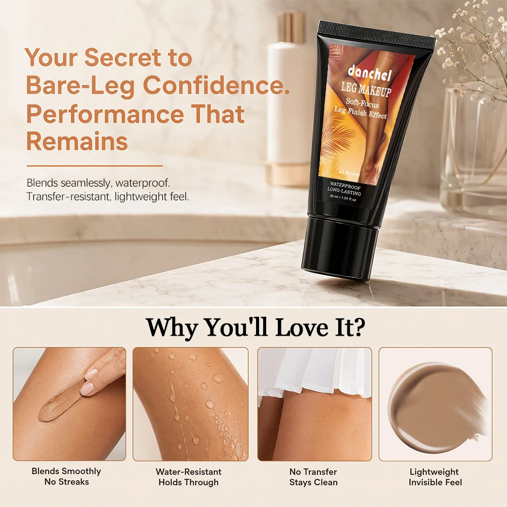 Body makeup leg makeup foundation for smooth and even skin finish