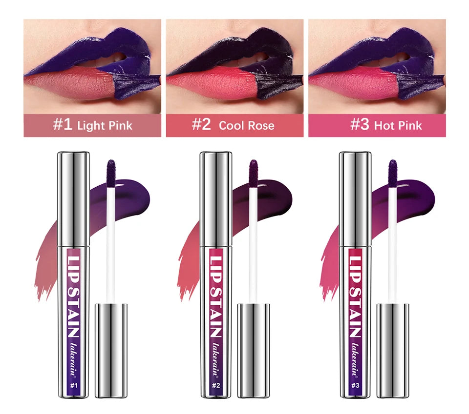 Daily Makeup Peel Off Lip Stain Set Long Lasting Waterproof Tint - 8