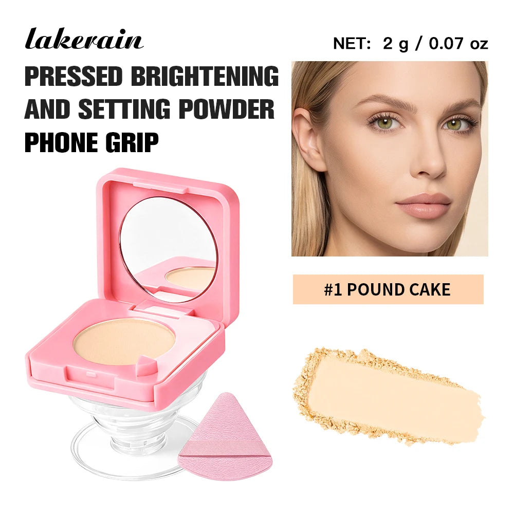 Daily Face Makeup Pressed Powder With Mirror for Oil Control and Matte - 20