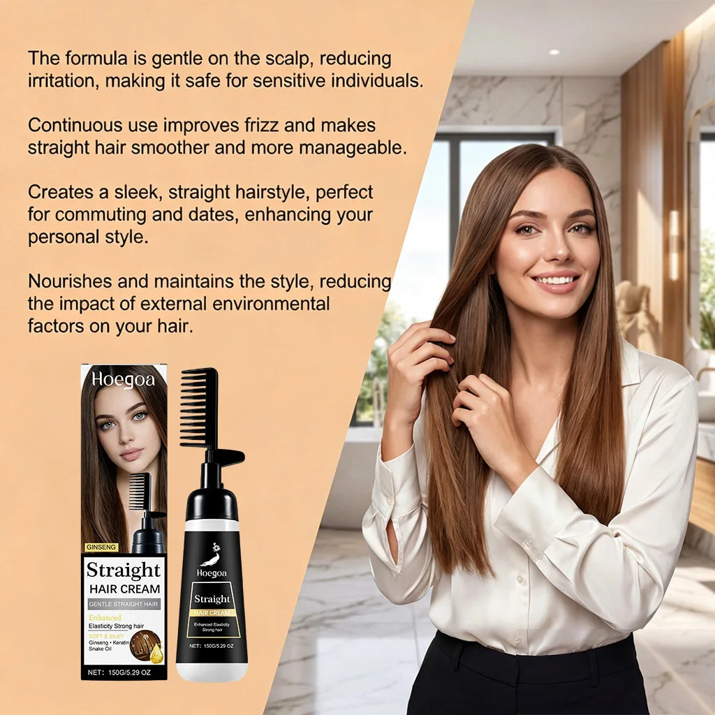 At Home Hair Straightening Cream For Frizzy Hair - 11