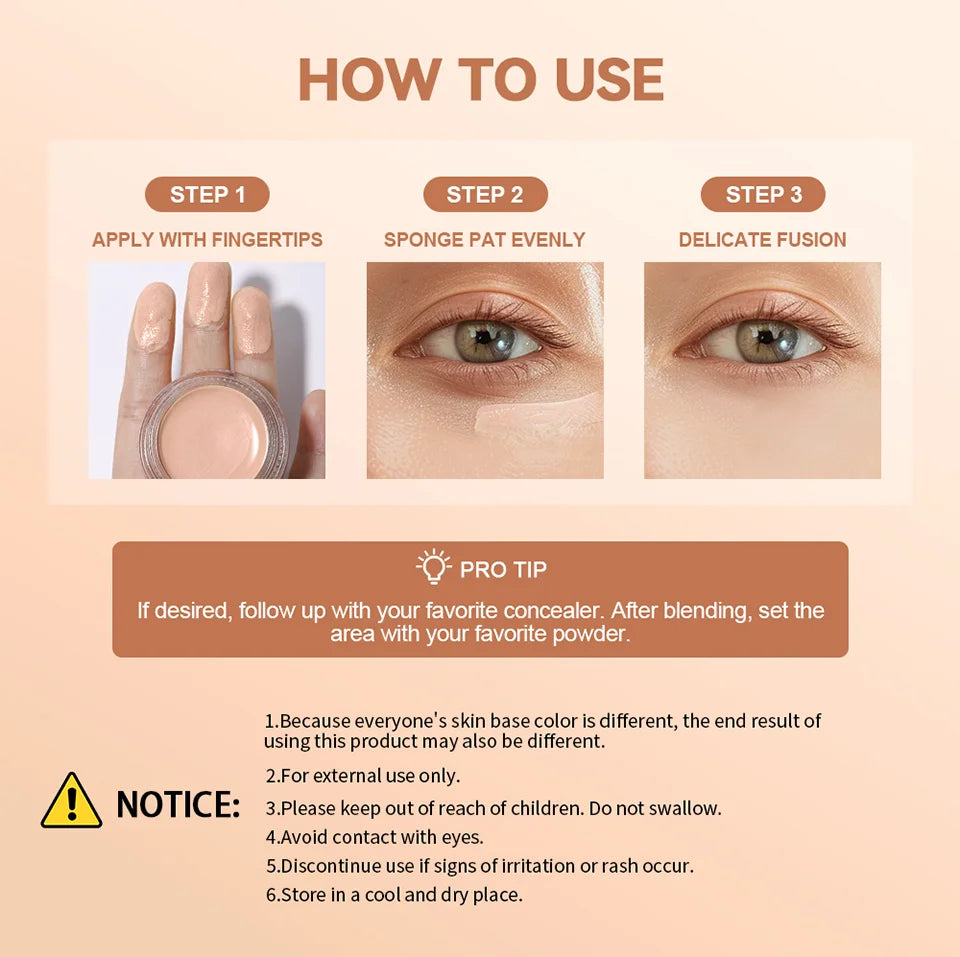Under Eye Brightener Cream to Neutralize Dark Circles and Glow