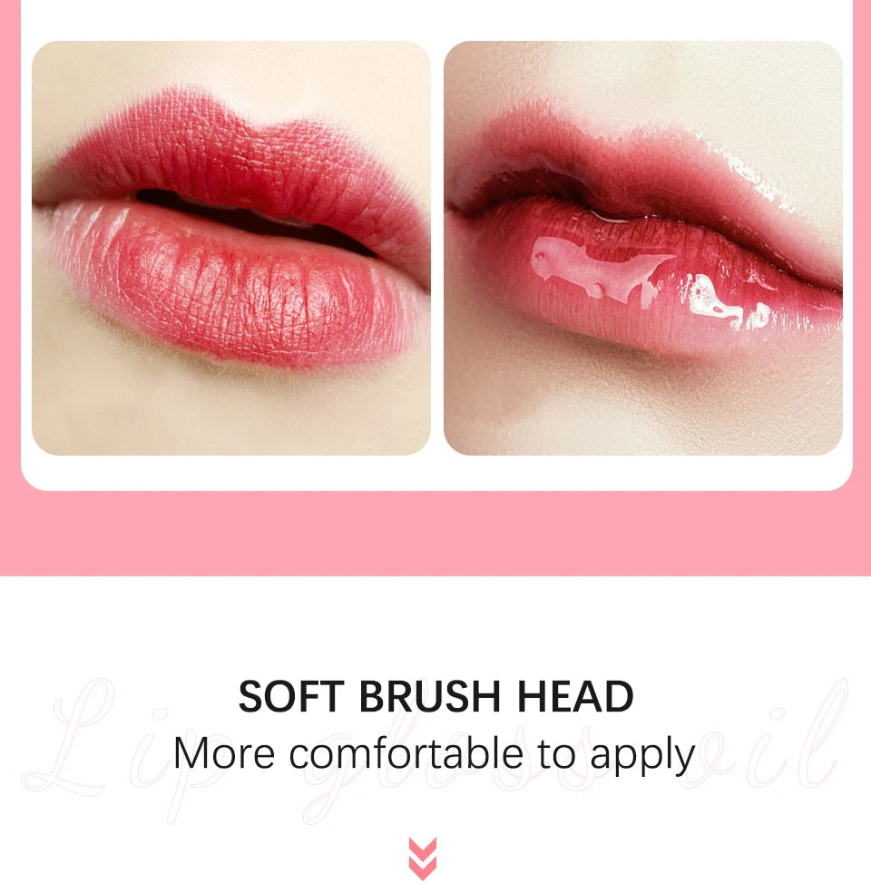 Daily Makeup Lip Oil Plumping Lip Gloss for Hydrated Shine