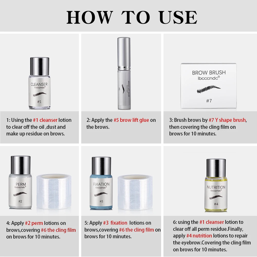 Professional Brow Lamination Kit for At Home Eyebrow Shaping and Perming