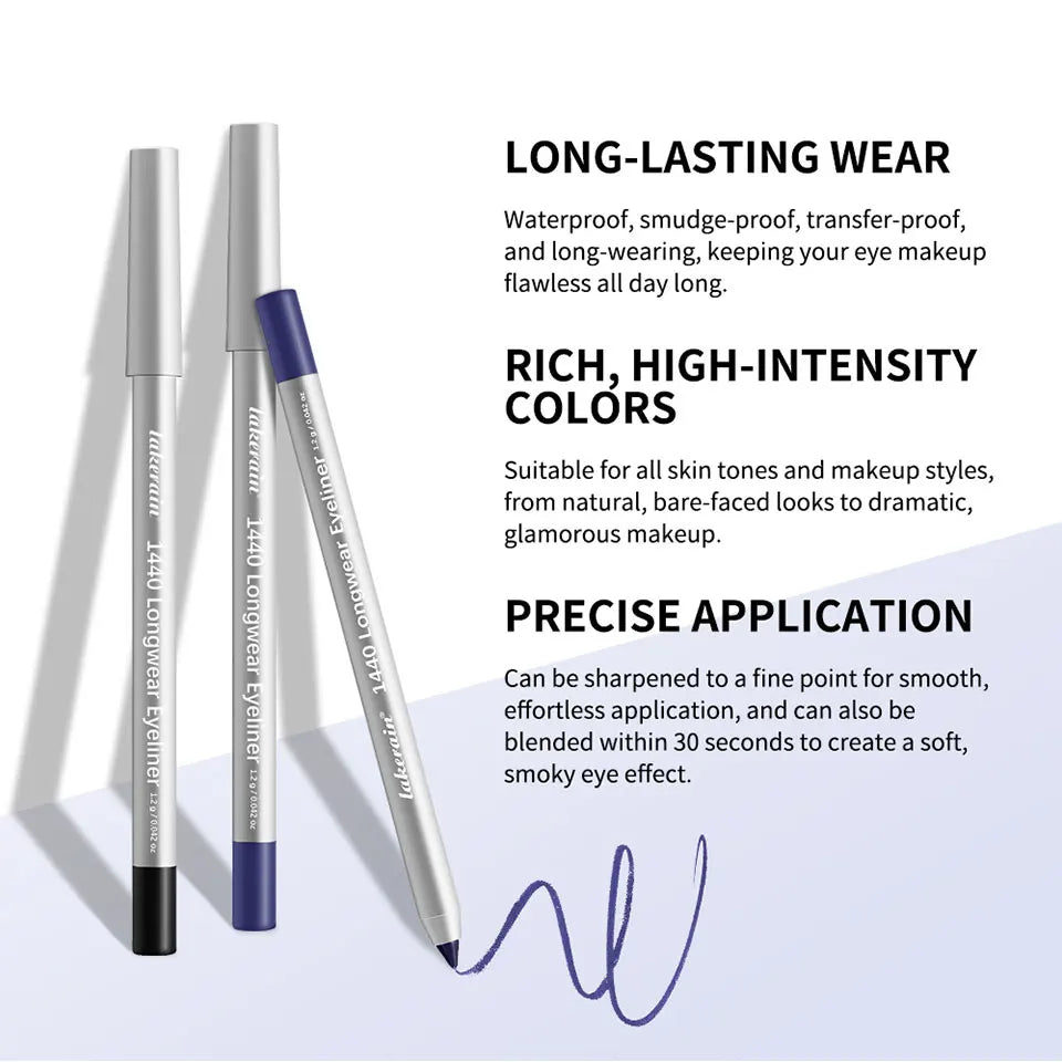 Daily Makeup Waterproof Eyeliner Pen Long-Lasting Smudge-Proof Formula - 11