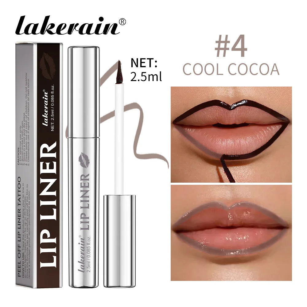 Daily Makeup Peel Off Lip Liner Tattoo for Long Lasting Waterproof Wear