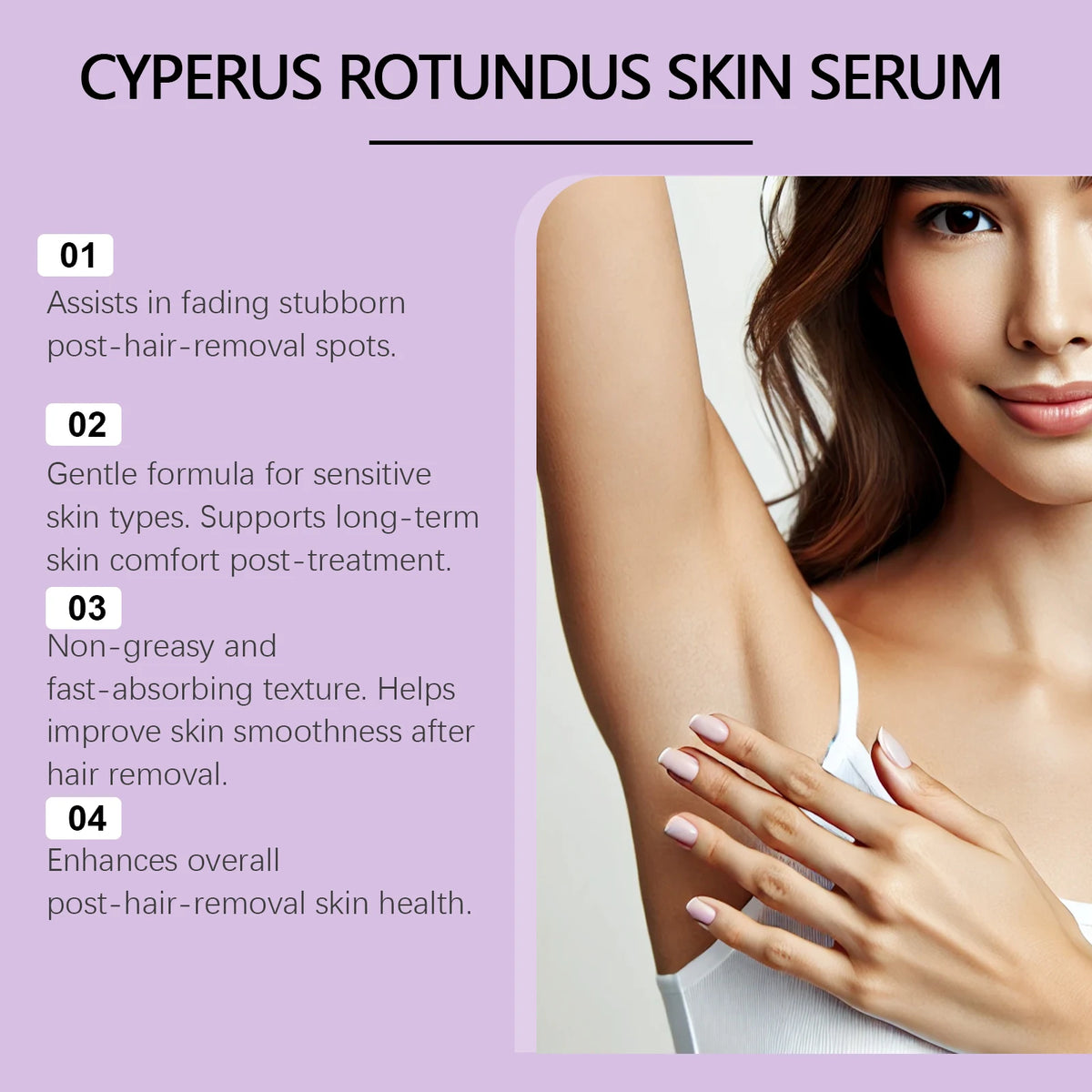 After Shaving Cyperus Rotundus Skin Serum Slow Down Hair Regrowth