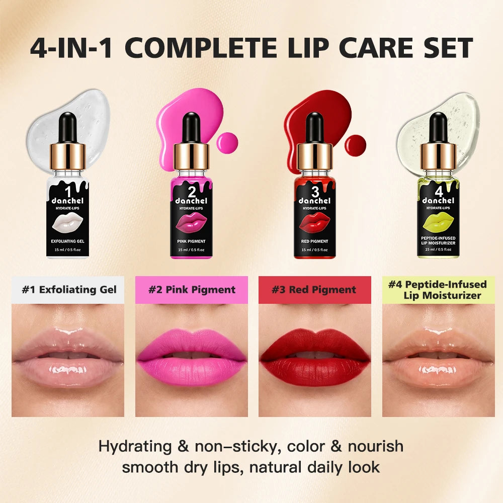 Daily Care Hydrate Lips Set Gentle Exfoliation and Deep Nourishing Gloss