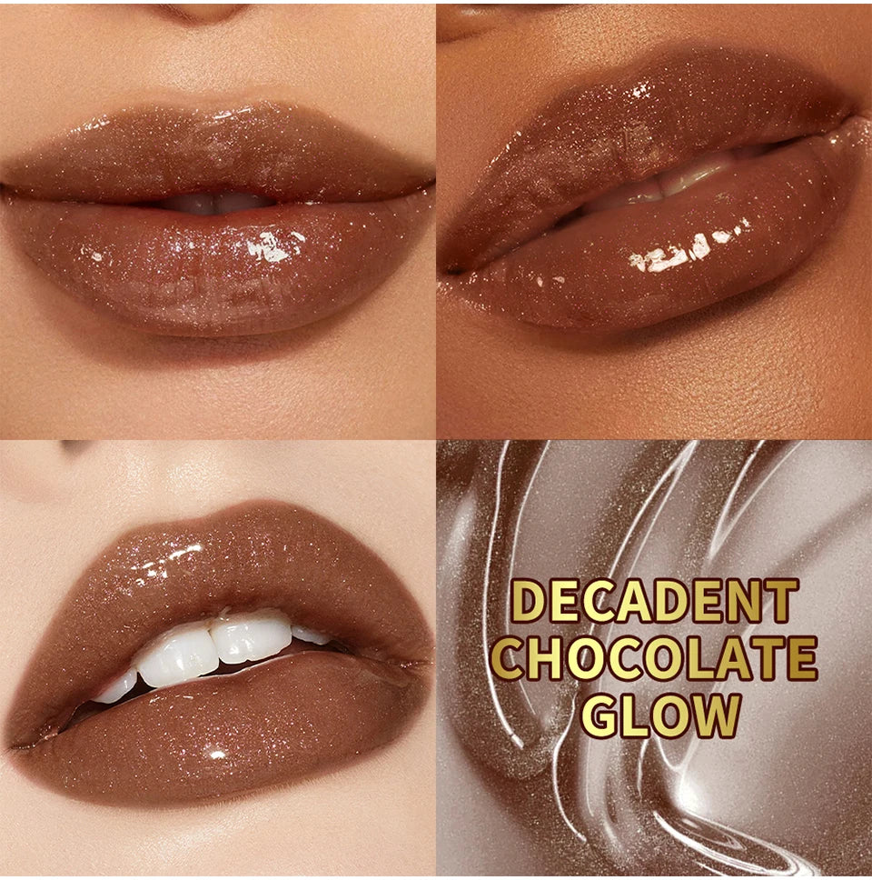 Daily Makeup Lip Gloss Deep Moisturizing Chocolate Glow Lip Care Cosmetics