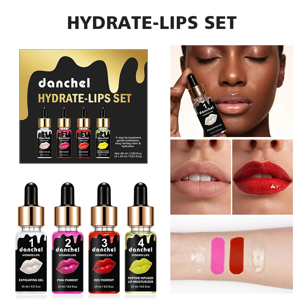 Daily Care Hydrate Lips Set Gentle Exfoliation and Deep Nourishing Gloss