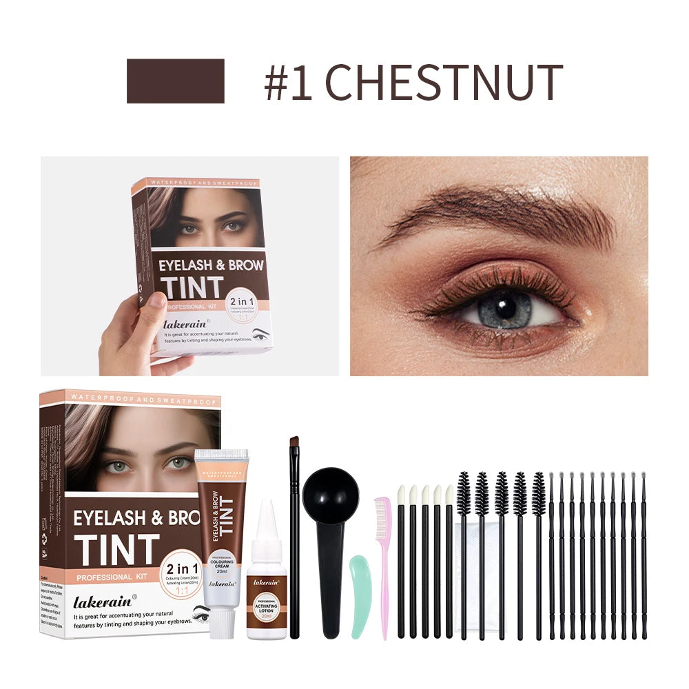 Daily Makeup Eyelash And Brow Tint Kit For Natural Bushy Look - 1