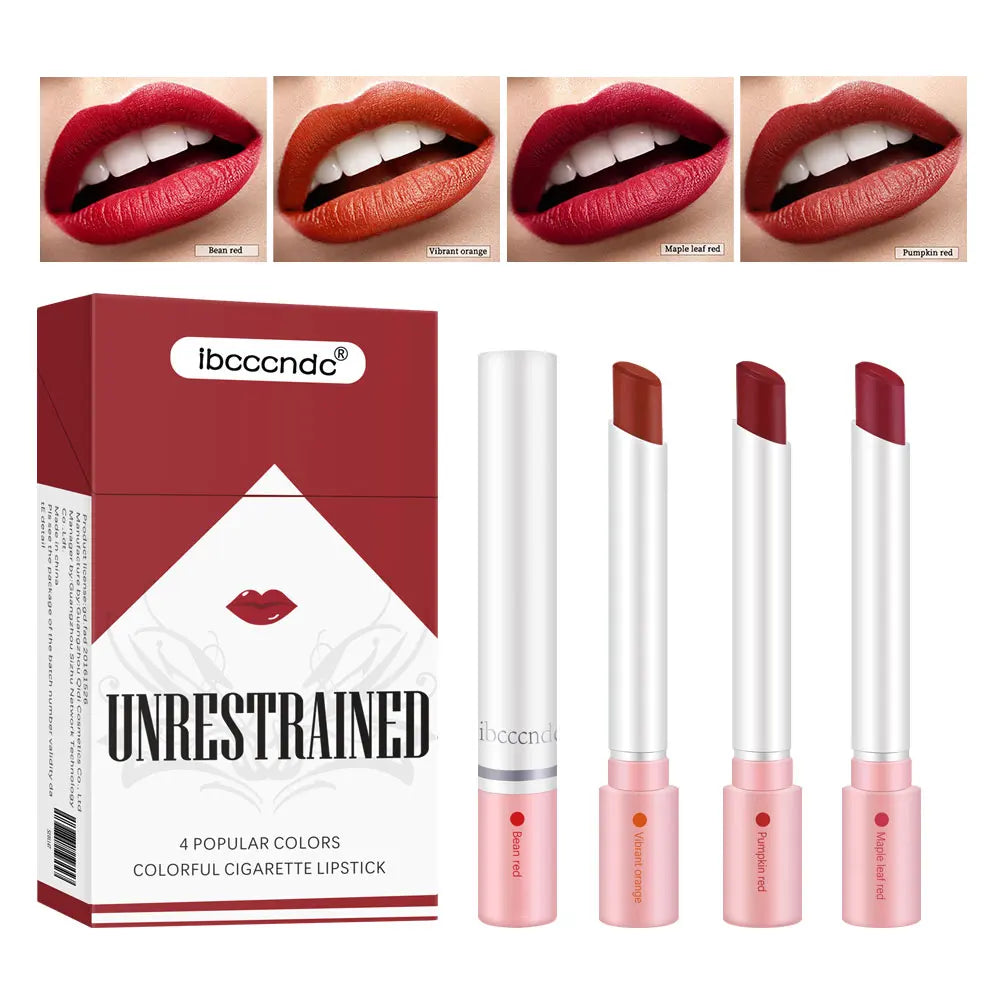 Daily makeup matte lipstick set for long lasting velvet lip tint color