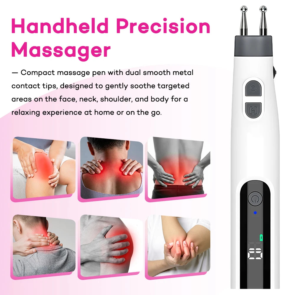 At Home Electric Double Head Massage Pen for Neck Back Relaxation - 8