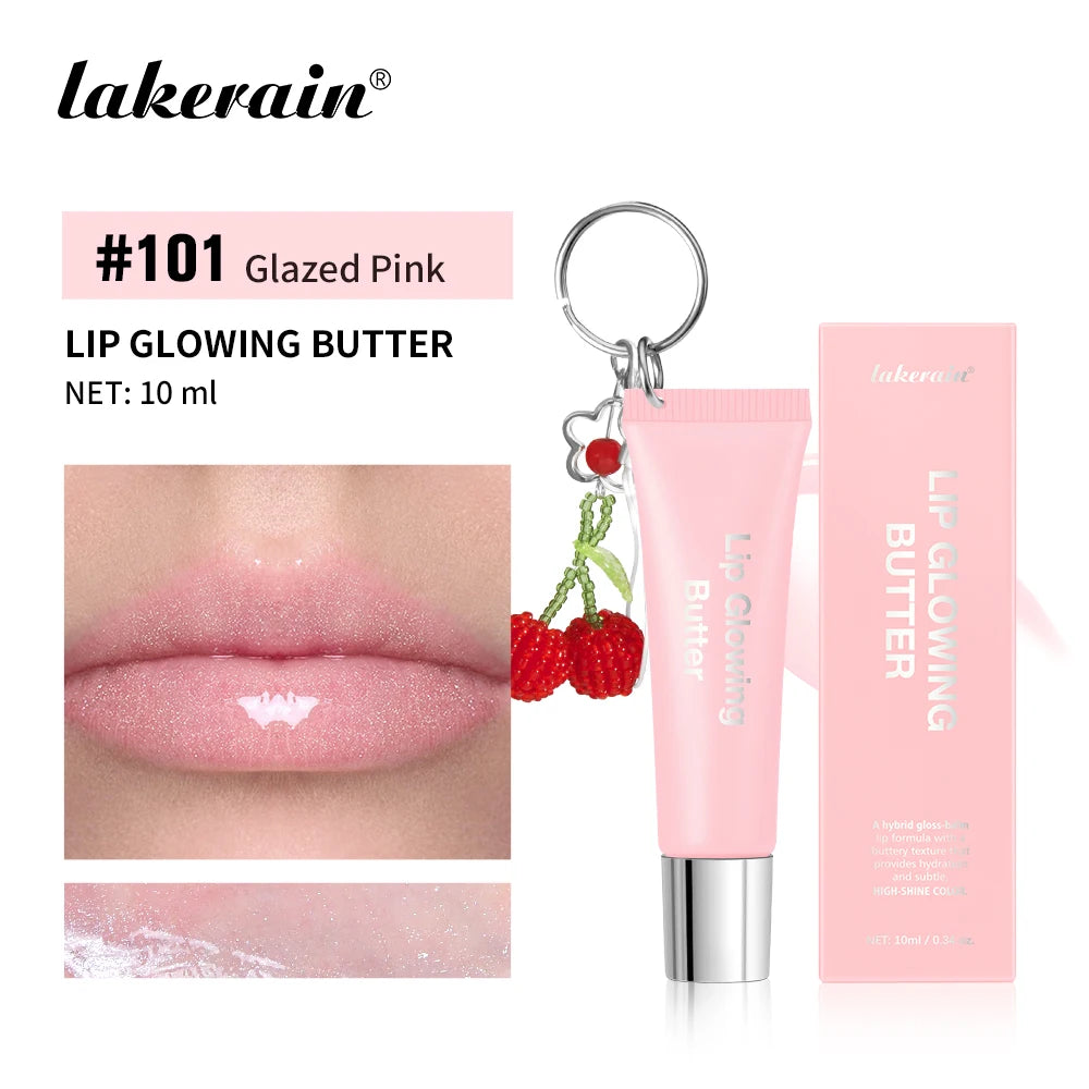 Daily Makeup Lip Gloss With Keychain For Long Lasting Hydrating Care