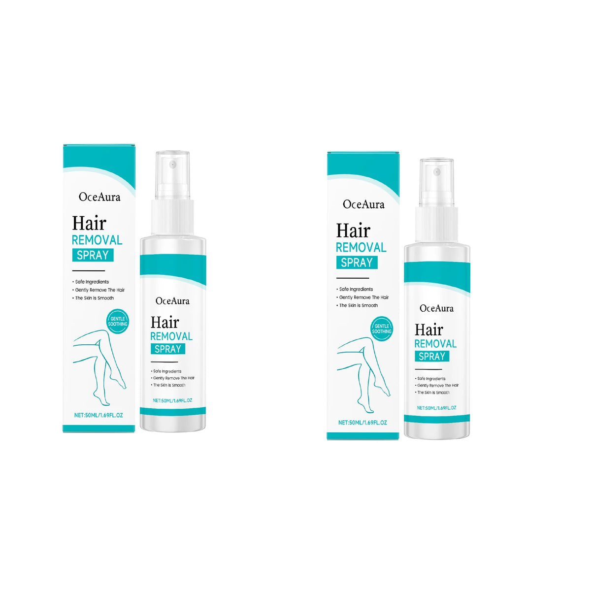 Smooth skin body hair removal spray for arms and legs