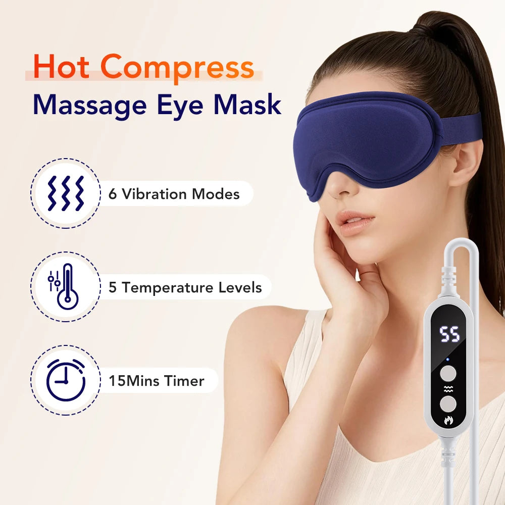 Office Relaxing Heated Eye Mask For Dry Eyes And Soothing Strain Relief - 2