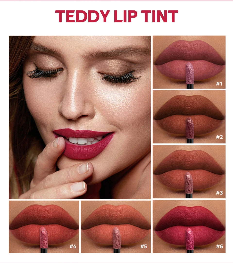 Daily Makeup Teddy Lip Tint With Long Lasting Waterproof Matte Finish