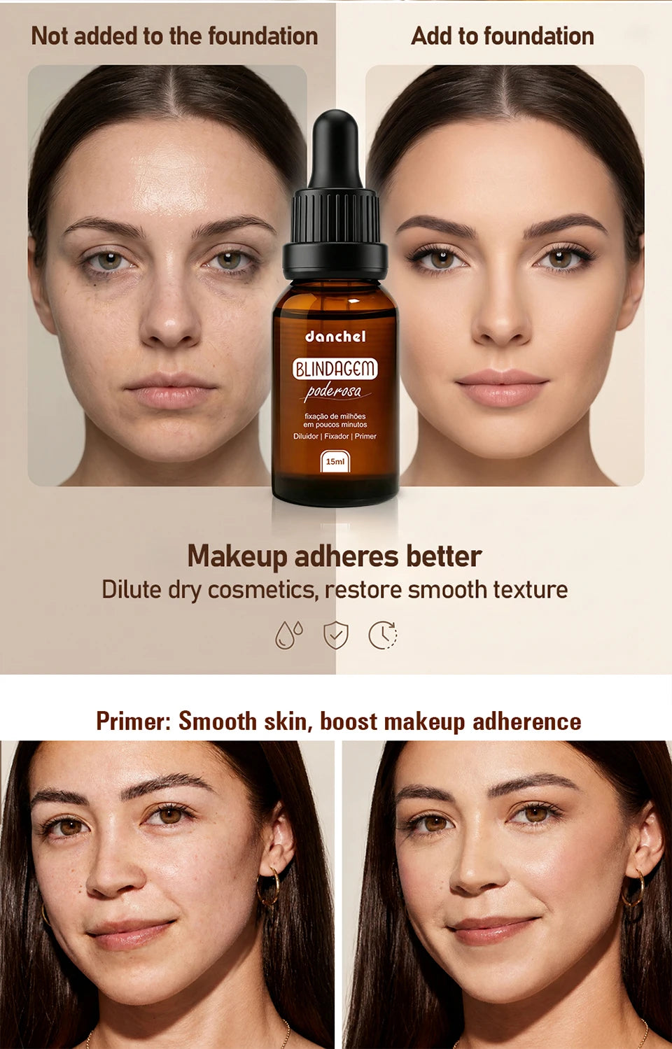 Daily Makeup Routine Makeup Primer Serum for Long Lasting Waterproof Wear - 9