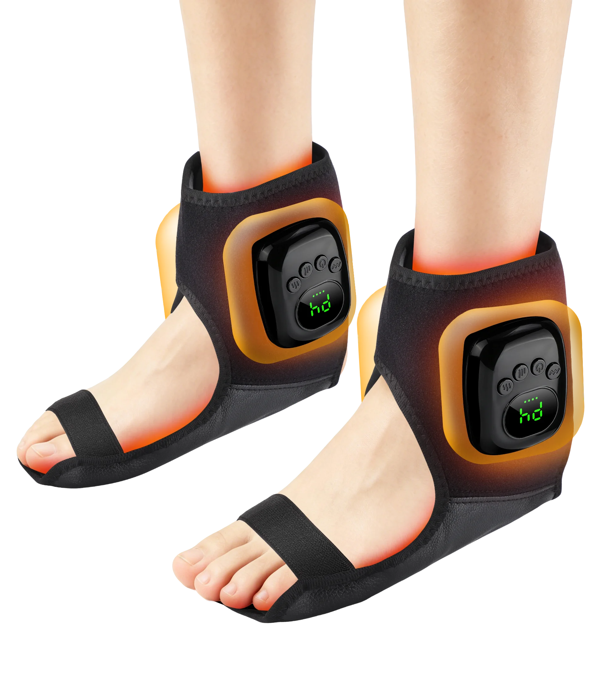Relaxing at Home Air Compression Ankle Massager with Heat Therapy - 17