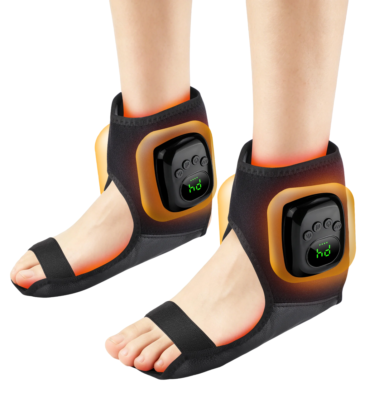 Relaxing at Home Air Compression Ankle Massager with Heat Therapy