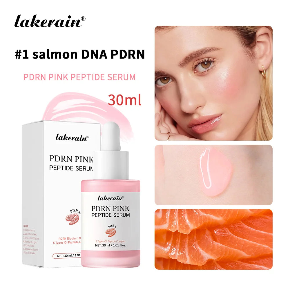 Korean Skincare PDRN Pink Peptide Serum for Radiant Glowing Skin