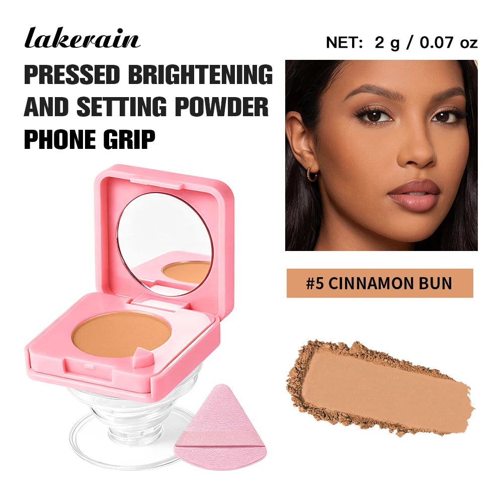 Daily Makeup Touchups Pressed Powder With Mirror For Shine Control - 23